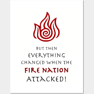 Fire Nation Attacked Posters and Art